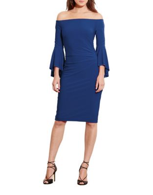 Solid Off-the-Shoulder Dress