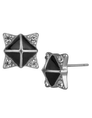 UPC 024576000042 product image for Sam Edelman Enamel Pave Stud Earrings | upcitemdb.com