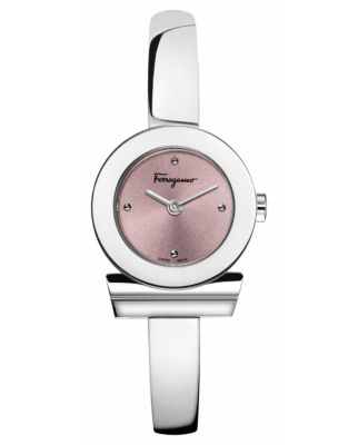 EAN 3420040179011 product image for Ferragamo Ladies' Pink-Tone Dial Gancino Bracelet Watch | upcitemdb.com