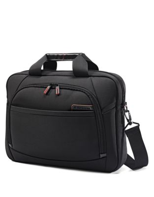 UPC 043202583094 product image for Samsonite 4 DLX Slim Nylon & Leather Briefcase | upcitemdb.com