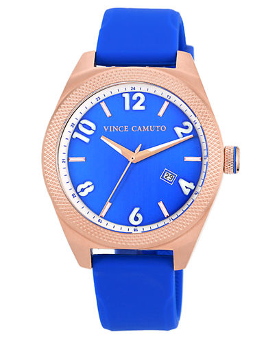 UPC 086702542055 product image for Vince Camuto Men's Rose Gold-Tone & Cobalt Watch | upcitemdb.com