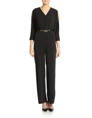 Calvin klein split store sleeve jumpsuit