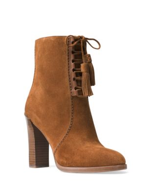 MICHAEL KORS COLLECTION Odile Lace-Up Suede Ankle Boots