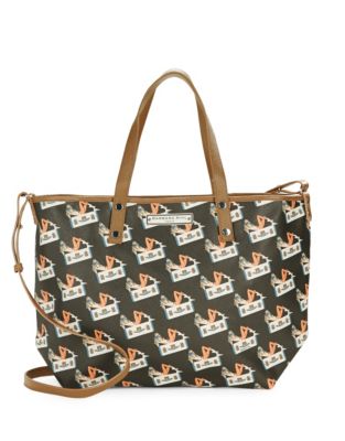 faux leather reversible tote
