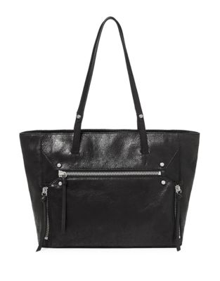 faux leather reversible tote