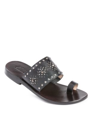 ... online and buy Adam Tucker Carly Toe Ring Leather Sandals dress online