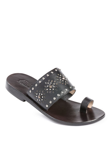 ... online and buy Adam Tucker Carly Toe Ring Leather Sandals dress online