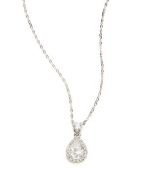 UPC 664293315427 product image for Nadri Cubic Zirconia Teardrop Pendant Necklace | upcitemdb.com