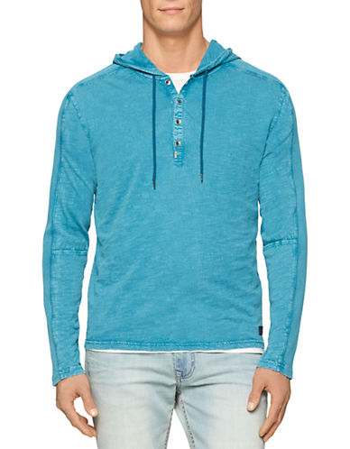 UPC 712683559057 product image for Calvin Klein Jeans Garment Dye Mixed Media Hoodie | upcitemdb.com