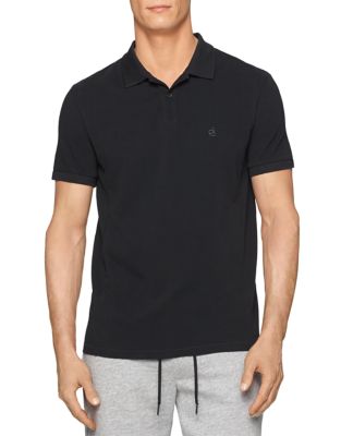 UPC 712683559927 product image for Calvin Klein Jeans Modern Fit Garment Dye Pique Polo Shirt | upcitemdb.com