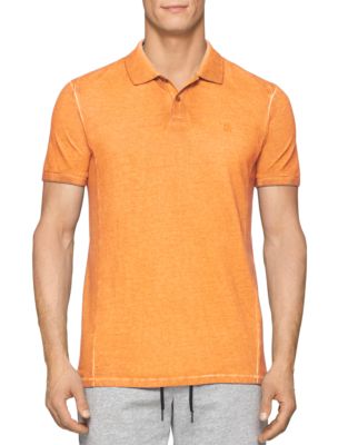 UPC 712683560220 product image for Calvin Klein Jeans Modern Fit Garment Dye Pique Polo Shirt | upcitemdb.com