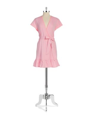 UPC 716274502286 product image for Betsey Johnson Heart Embroidered French Terry Robe | upcitemdb.com