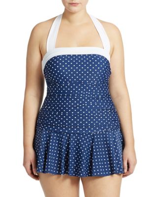 ralph lauren polka dot swimsuit