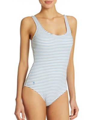 ralph lauren striped swimsuit