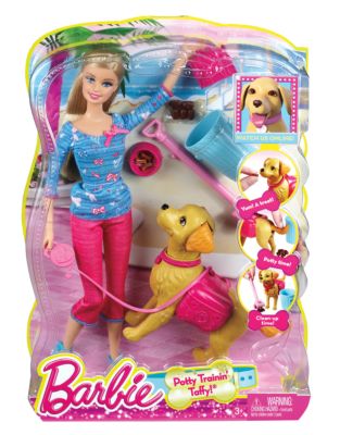 barbie potty training set