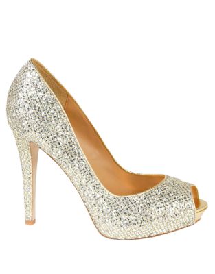 Badgley Mischka Humbee II Metallic Leather Pumps