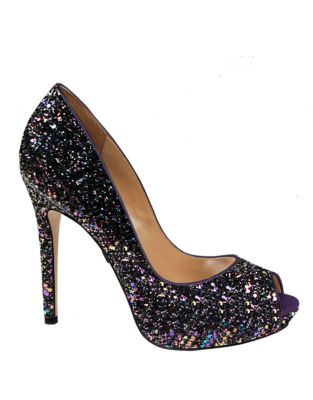 Divine Glitter Platform Pumps