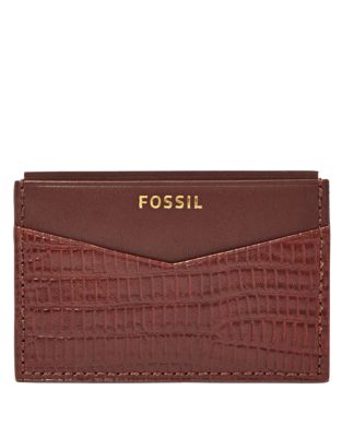 UPC 762346299172 product image for Fossil Francis Embossed Leather Card Case | upcitemdb.com