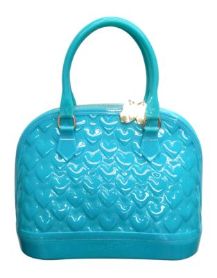 UPC 762670311151 product image for Betsey Johnson Quilted Heart Jelly Dome Satchel | upcitemdb.com