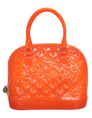 UPC 762670311168 product image for Betsey Johnson Quilted Heart Jelly Dome Satchel | upcitemdb.com