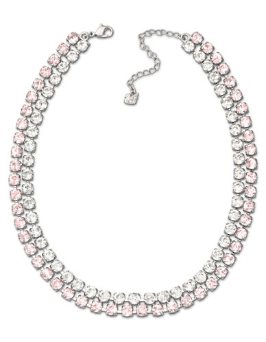 Swarovski Vintage Rose & Clear Crystal Collar Necklace