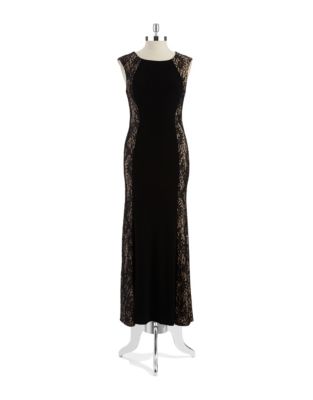 ... Xscape online and buy Xscape Petite Lace Accented Gown dress online