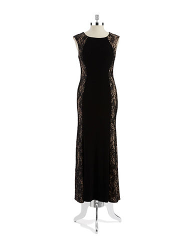 ... Xscape online and buy Xscape Petite Lace Accented Gown dress online