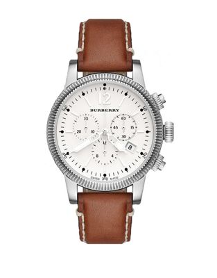 UPC 822138036696 product image for Burberry Women's Brown Leather Strap Watch | upcitemdb.com