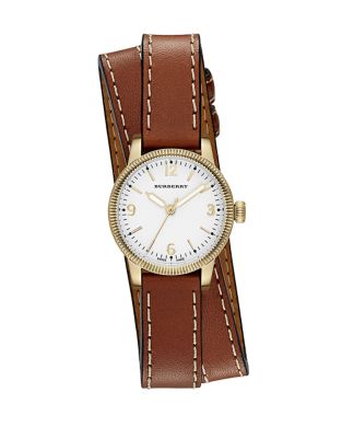 UPC 822138043588 product image for Burberry Ladies' Utilitarian Leather Wrap Watch | upcitemdb.com