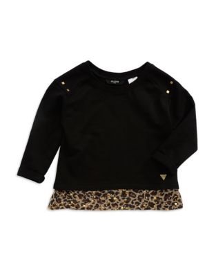 UPC 827592014037 product image for Guess Girls 7-16 Animal Print Accented Sweatshirt | upcitemdb.com