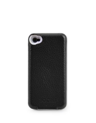 Leather Bluetooth Keyboard Case for iPhone 4