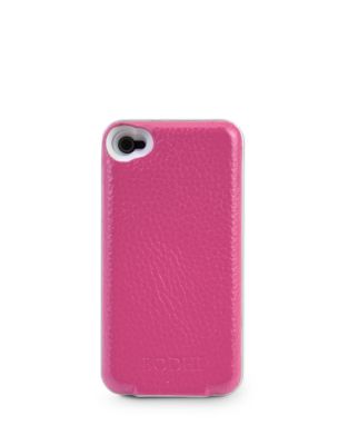 Leather Bluetooth Keyboard Case for iPhone 4