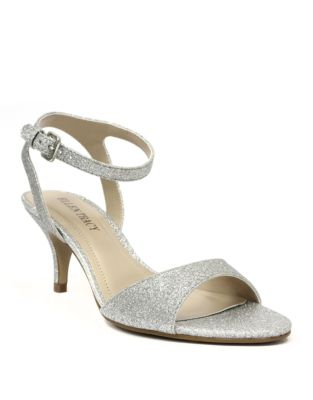 Ellen Tracy Eva Glitter High-Heel Sandals