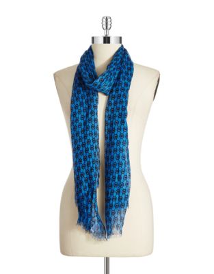 michael kors scarf womens blue