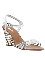Braided Leather Strappy Wedge Sandals | Lord and Taylor
