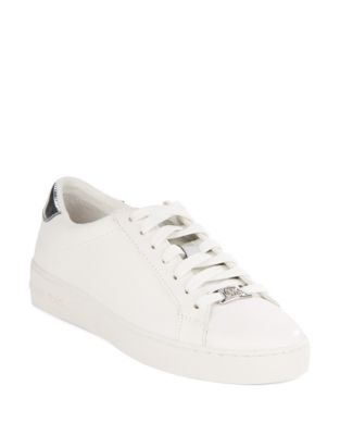 michael kors irving lace up silver