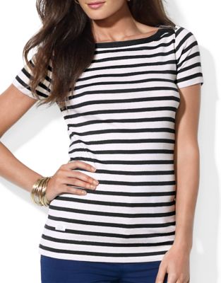 UPC 889041000343 product image for Lauren Ralph Lauren Striped Bateau Shirt | upcitemdb.com