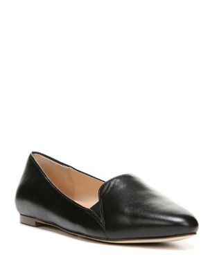 leather smoking flats