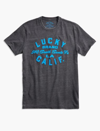 lucky brand logo t shirts