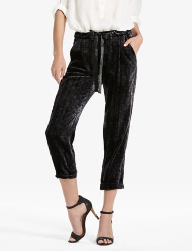 animal print tapered trousers