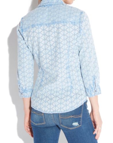microfiber eyelet shirt