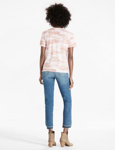 lace up camo shirt
