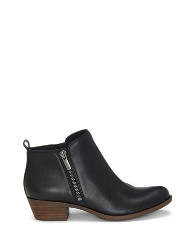 basel leather flat bootie