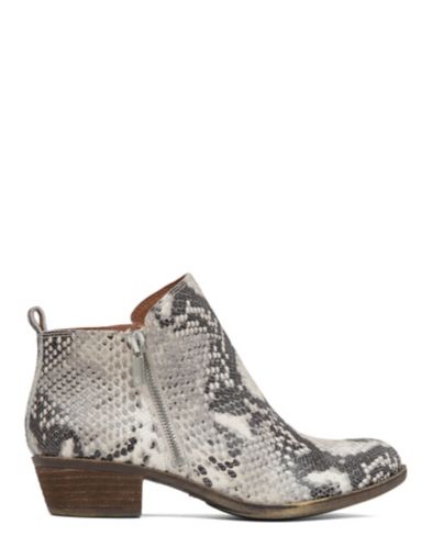 basel leather flat bootie