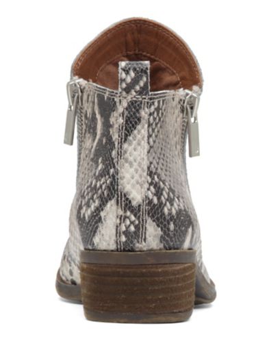 basel leather flat bootie