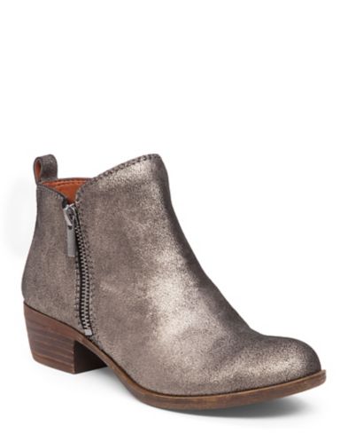 lucky basel flat leather bootie