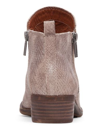 lucky basel flat leather bootie
