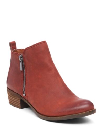 basel leather flat bootie