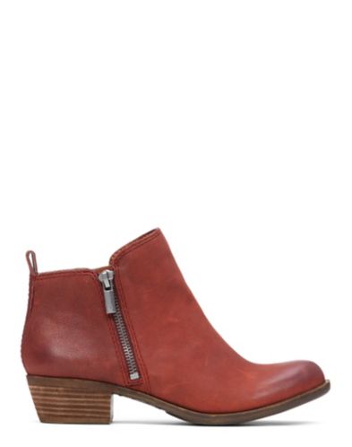 lucky basel flat leather bootie