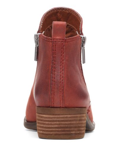 lucky basel flat leather bootie